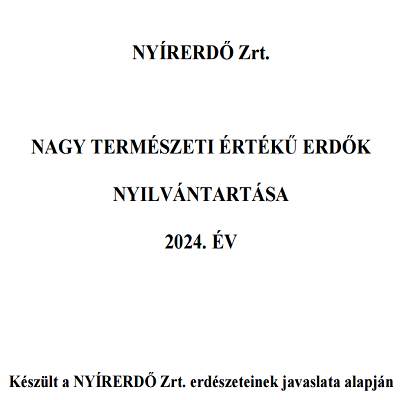 Nagy természeti értékű területek nyilvántartása