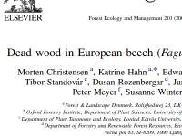 Dead wood in European beech forest reserves