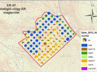 Juhdöglő-völgy - elegyarányok mintázata, 2013